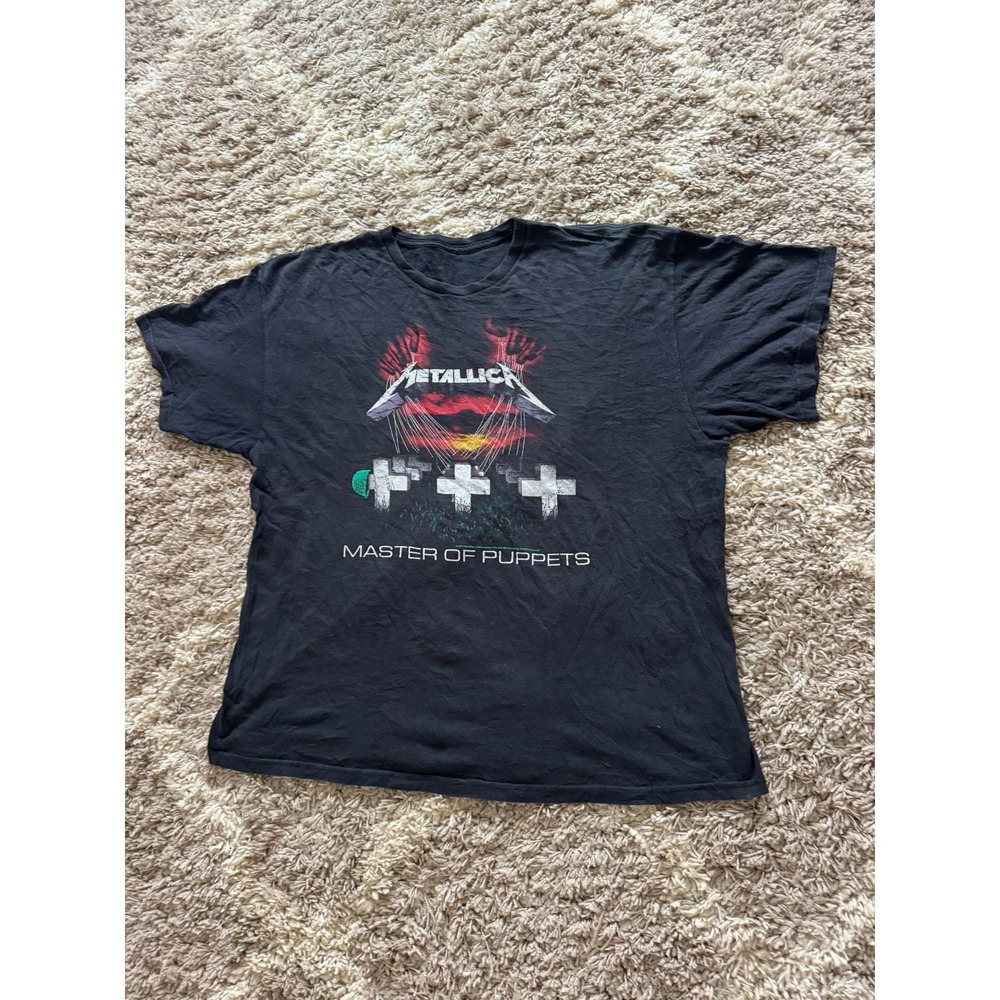 Metallica Master of Puppets T-Shirt Black 2012 Graphic Band Tee Mens XL